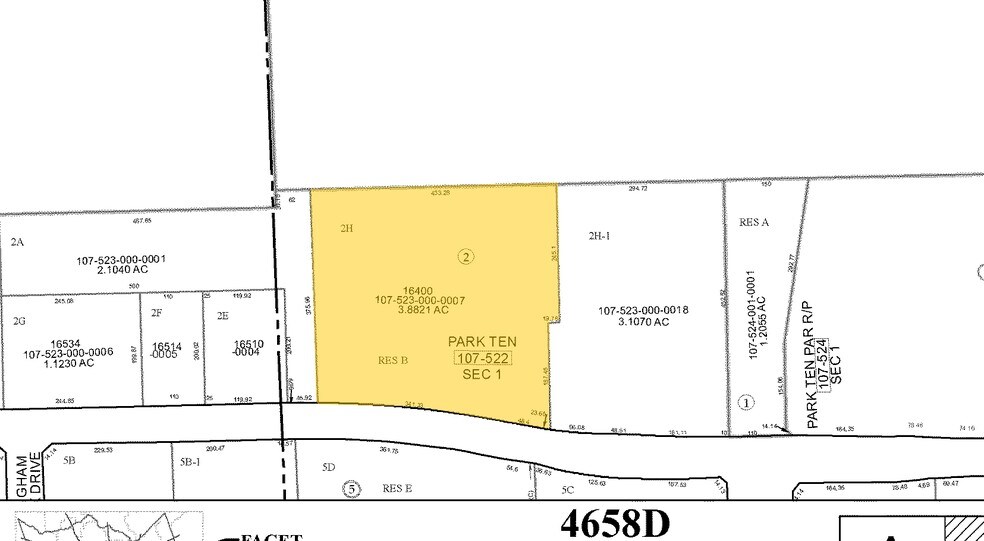 16400 Park Row, Houston, TX à louer - Plan cadastral – Image 3 sur 12