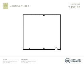 3600 Mansell Rd, Alpharetta, GA à louer Plan d’étage– Image 1 sur 1