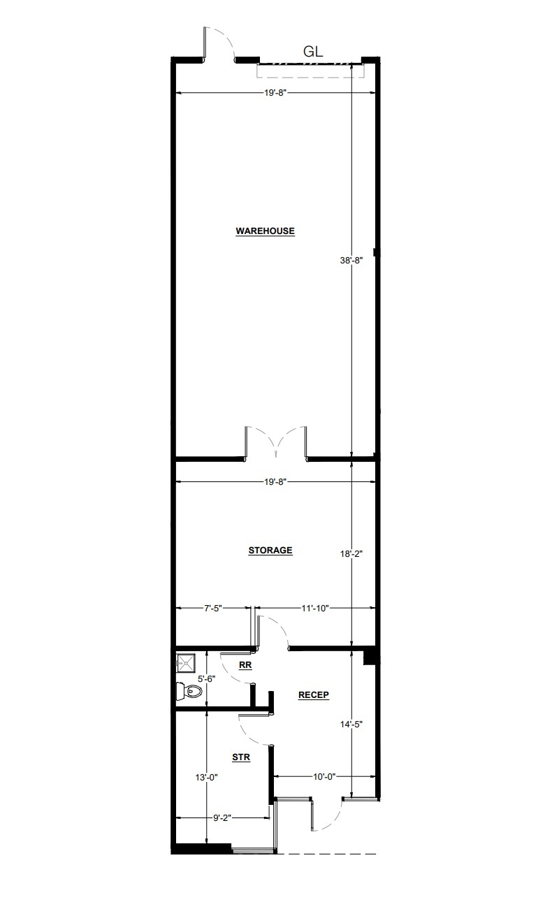 9560 Chesapeake Dr, San Diego, CA à louer Plan d’étage– Image 1 sur 1