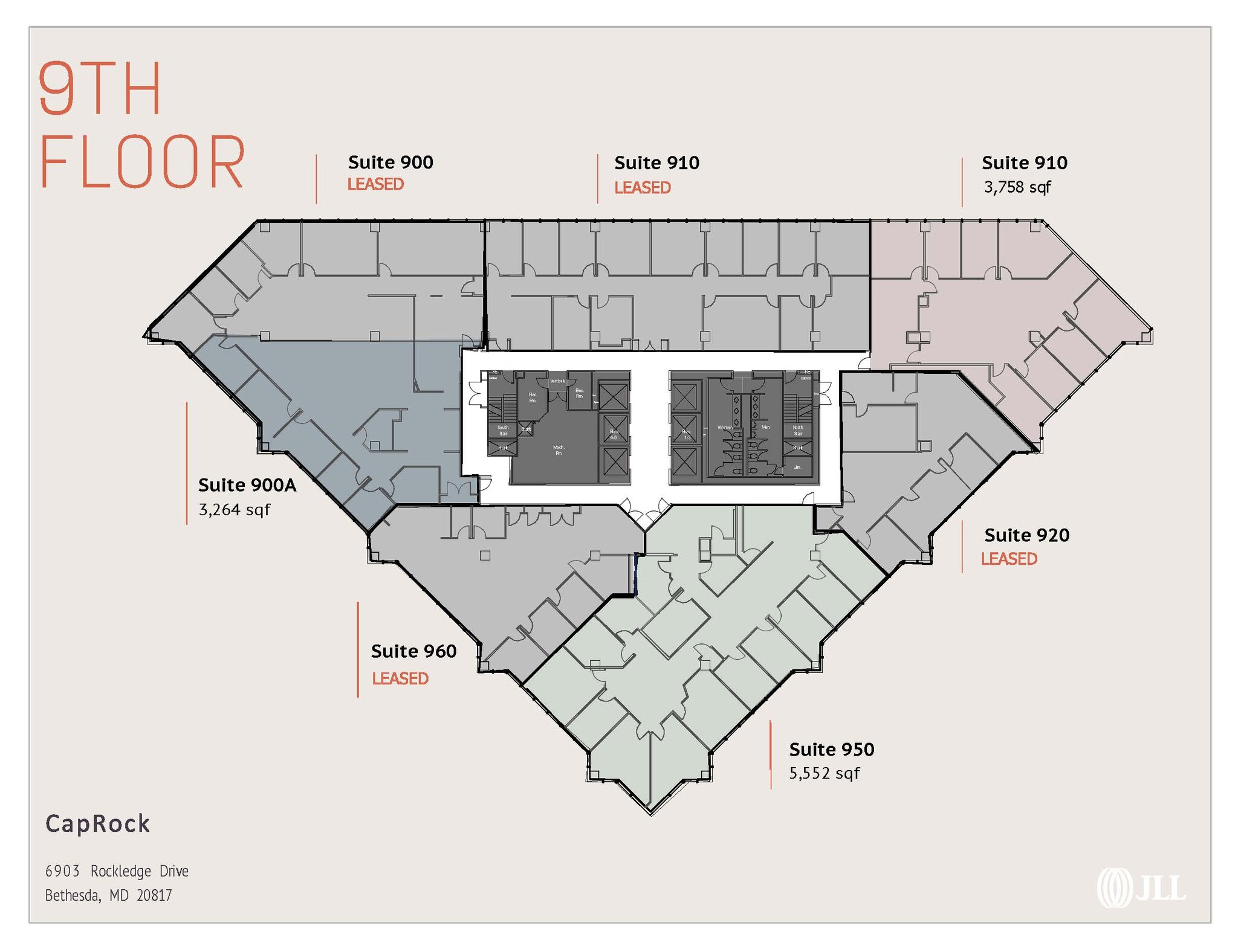 6903 Rockledge Dr, Bethesda, MD à louer Plan d’étage– Image 1 sur 1
