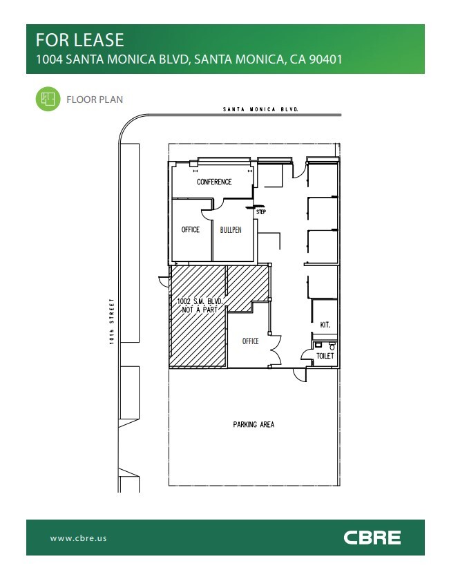 1002-1004 Santa Monica Blvd, Santa Monica, CA à louer Plan d’étage– Image 1 sur 1