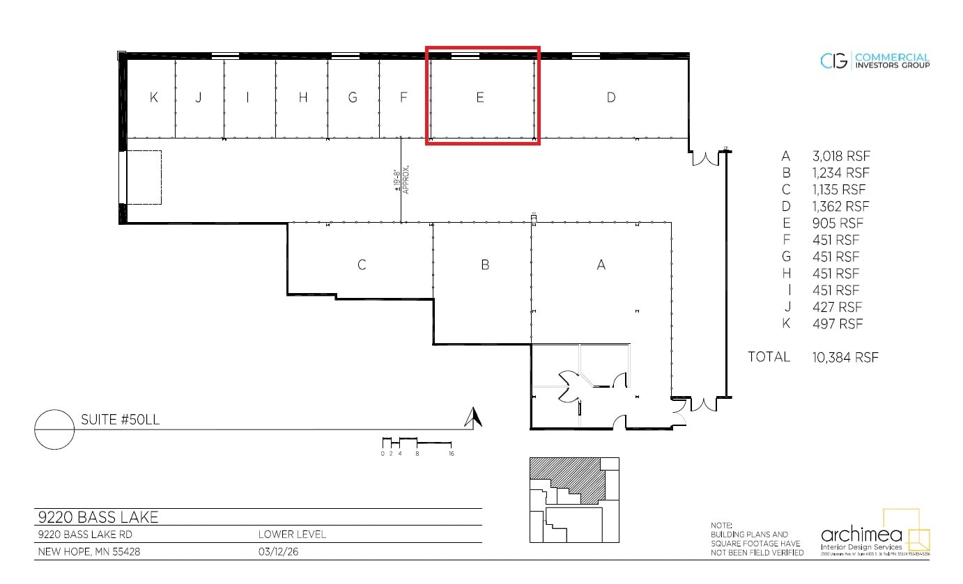 9220 Bass Lake Rd, New Hope, MN à louer Plan d’étage– Image 1 sur 1