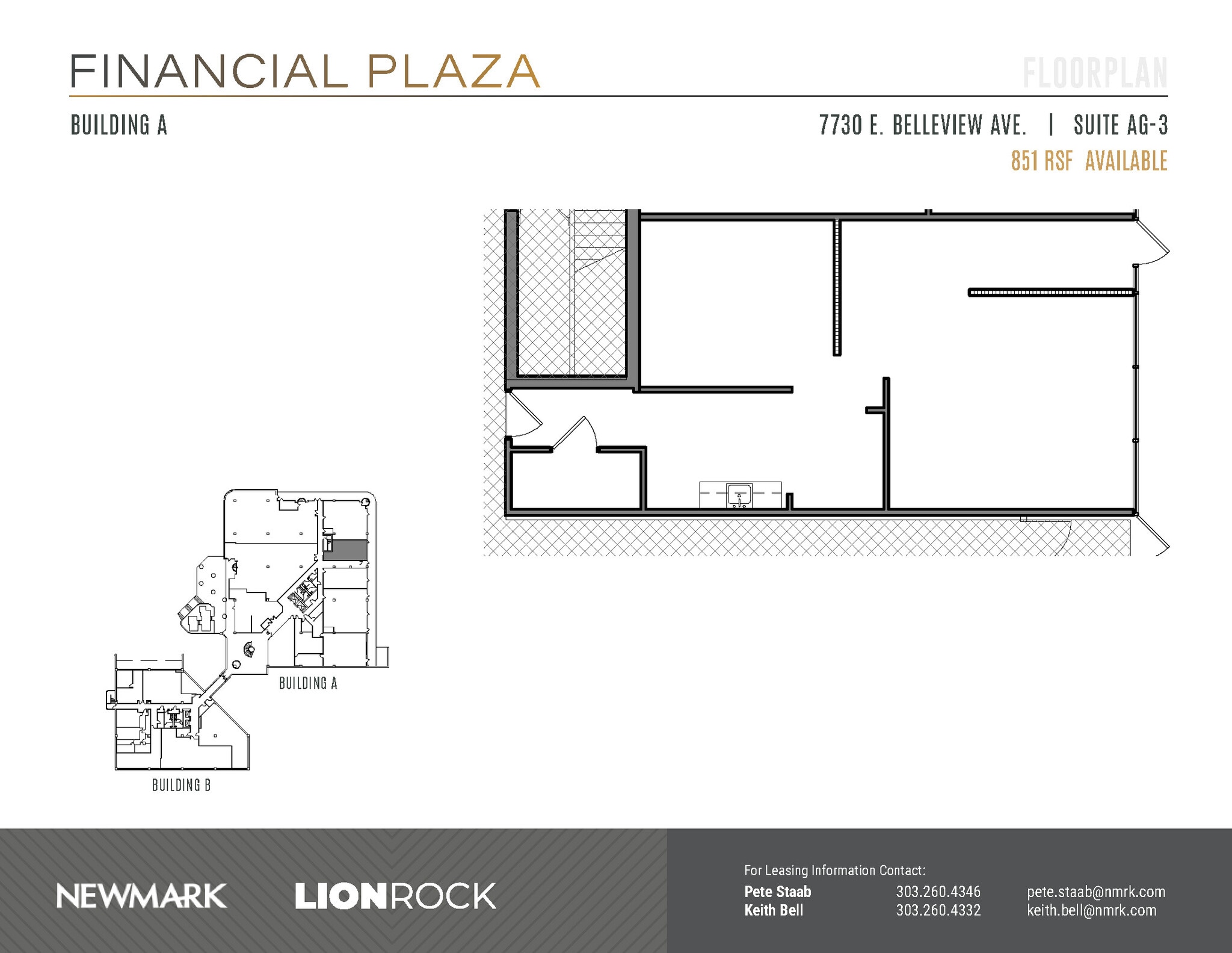 7730 E Belleview Ave, Greenwood Village, CO à louer Plan d’étage– Image 1 sur 2
