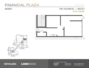 7730 E Belleview Ave, Greenwood Village, CO à louer Plan d’étage– Image 1 sur 2