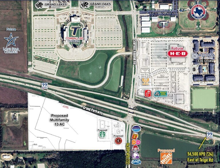 SWC of Hwy 99 & Cypress Rosehill Rd, Tomball, TX à louer - Photo de l’immeuble – Image 3 sur 4