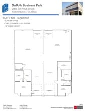2901 Suffolk Dr, Fort Worth, TX à louer Plan d’étage– Image 1 sur 1