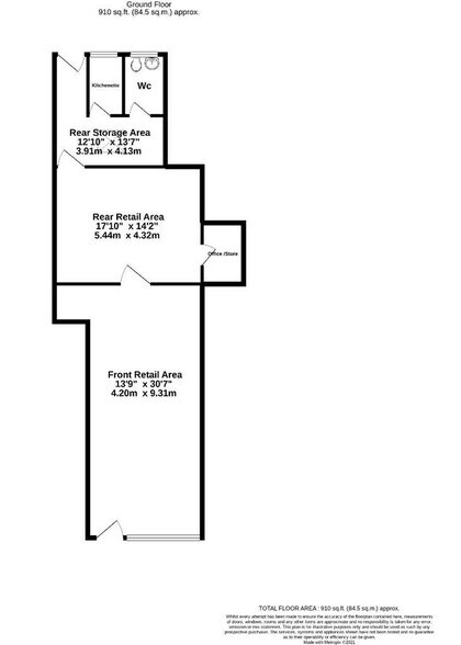 9-10 King St, Ludlow à louer - Plan d’étage – Image 2 sur 9