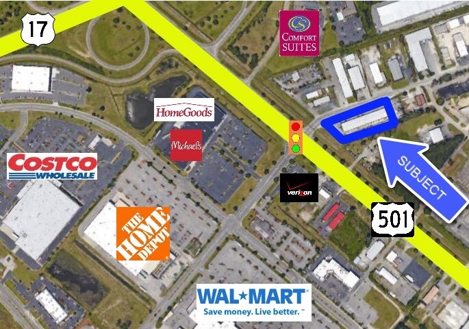 600-606 Seaboard St, Myrtle Beach, SC à louer Aérien– Image 1 sur 9