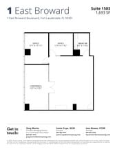 1 E Broward Blvd, Fort Lauderdale, FL à louer Plan d’étage– Image 1 sur 1