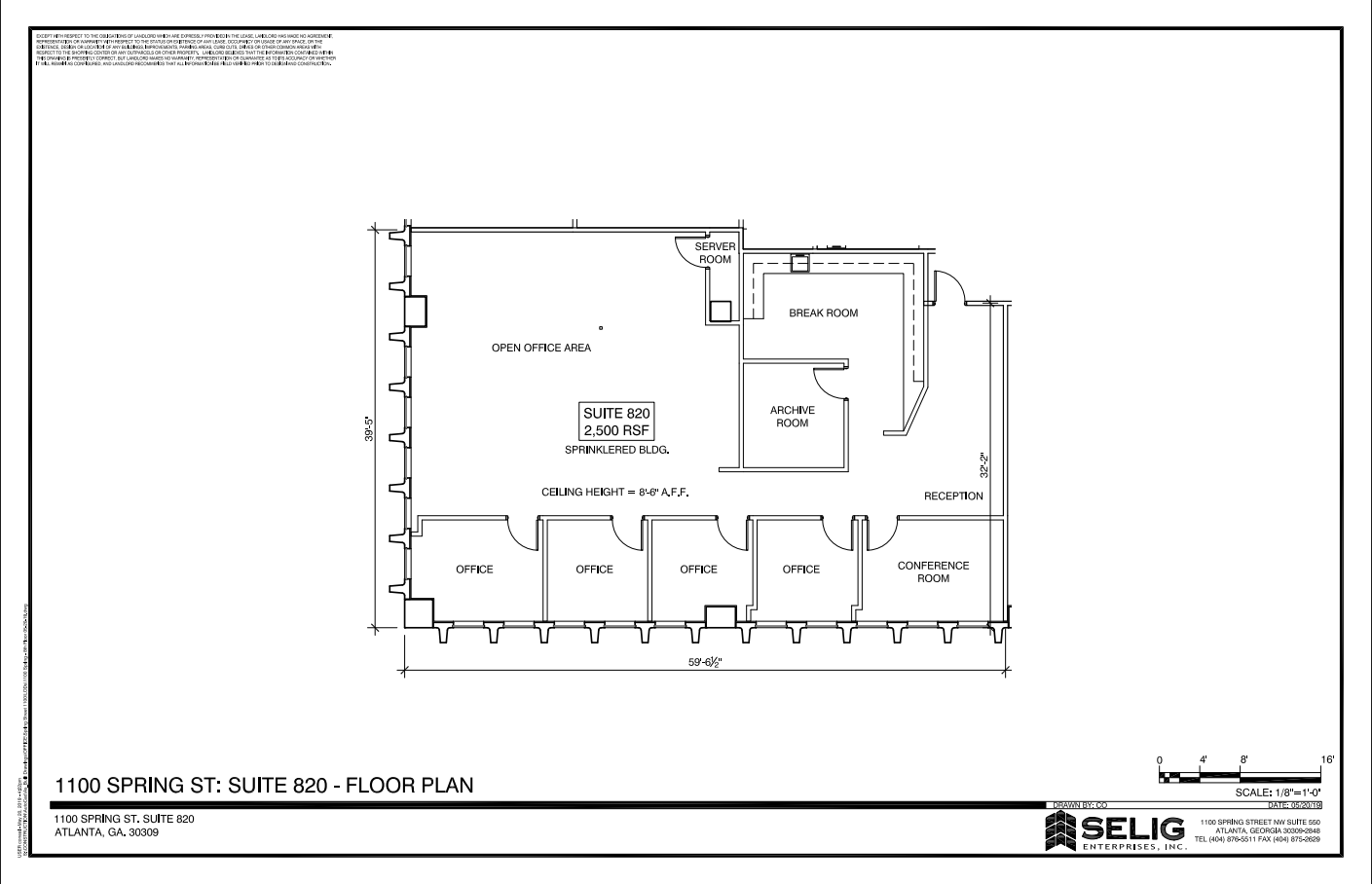 1100 Spring St NW, Atlanta, GA à louer Plan d’étage– Image 1 sur 1