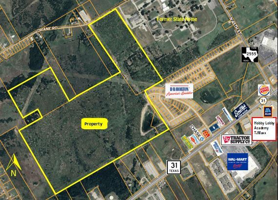 NWQ Bus 31 & 45th Street, Corsicana, TX à vendre - Aérien – Image 2 sur 3
