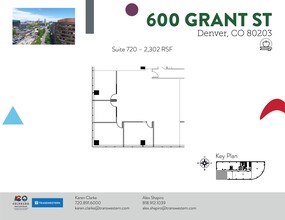 600 Grant St, Denver, CO à louer Plan de site– Image 1 sur 3