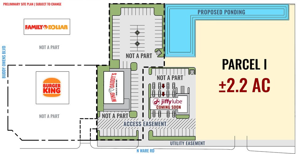 N Ware Rd & Buddy Owens Blvd, McAllen, TX à louer - Plan de site – Image 2 sur 2