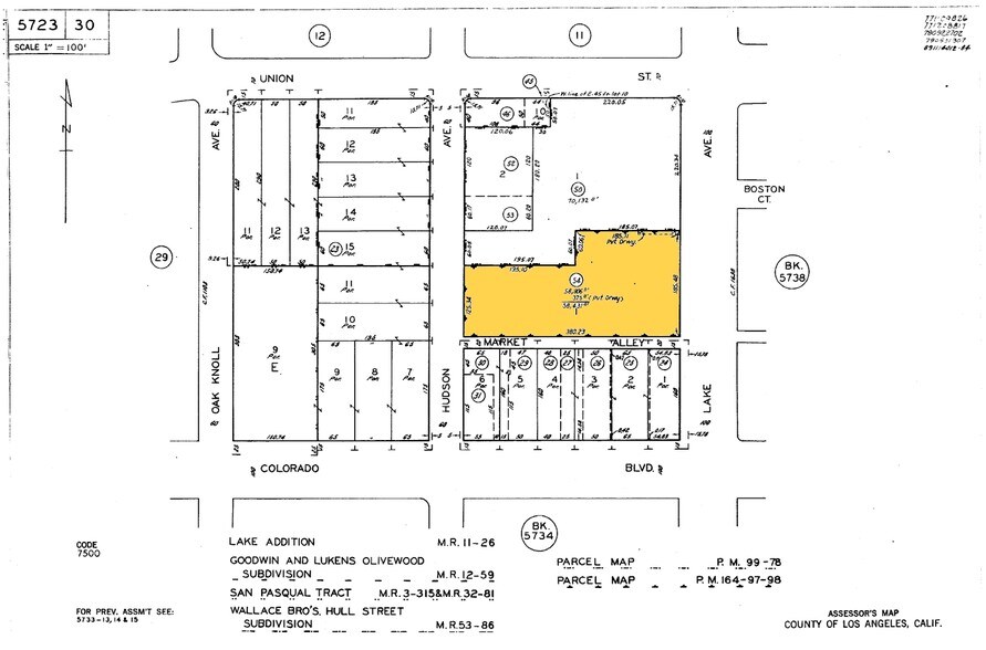 35 N lake Ave, Pasadena, CA à louer - Plan cadastral – Image 2 sur 10