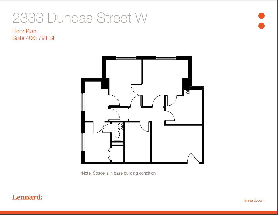 2329-2333 Dundas St W, Toronto, ON à louer Plan d’étage– Image 1 sur 1