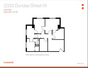 2329-2333 Dundas St W, Toronto, ON à louer Plan d’étage– Image 1 sur 1