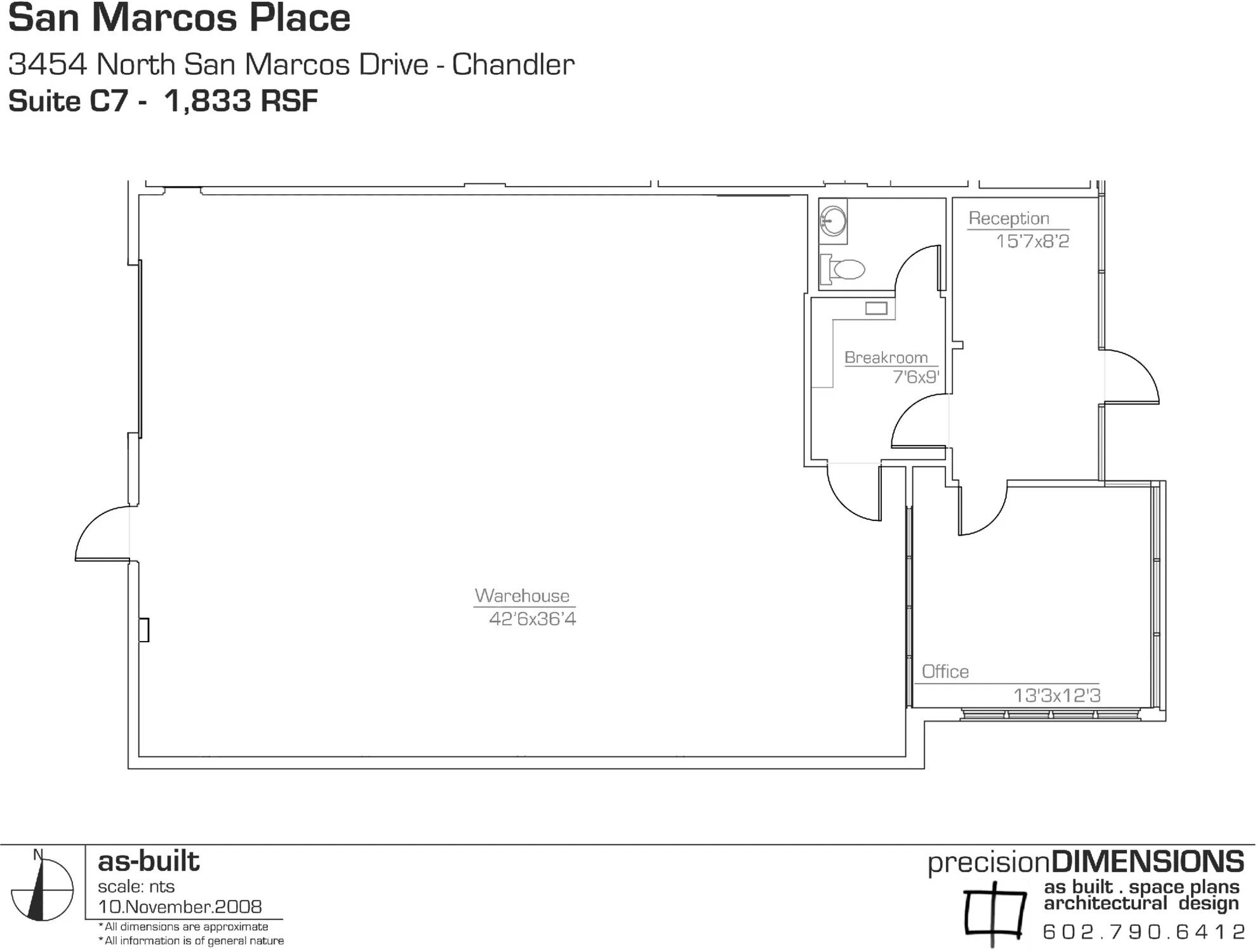 3454 N San Marcos Pl, Chandler, AZ à louer Plan d’étage– Image 1 sur 1