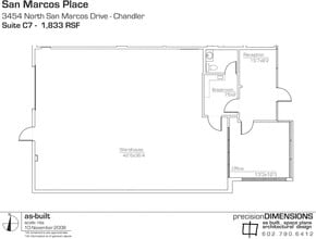 3454 N San Marcos Pl, Chandler, AZ à louer Plan d’étage– Image 1 sur 1