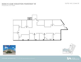 8400 N Sam Houston Pky W, Houston, TX à louer Plan d’étage– Image 1 sur 1