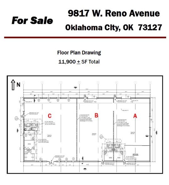 9817 W Reno Ave, Oklahoma City, OK à louer - Plan d’étage – Image 3 sur 5