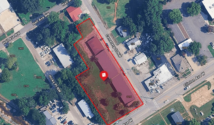 2216 Clinton Ave, Huntsville, AL à vendre - Aérien – Image 2 sur 4