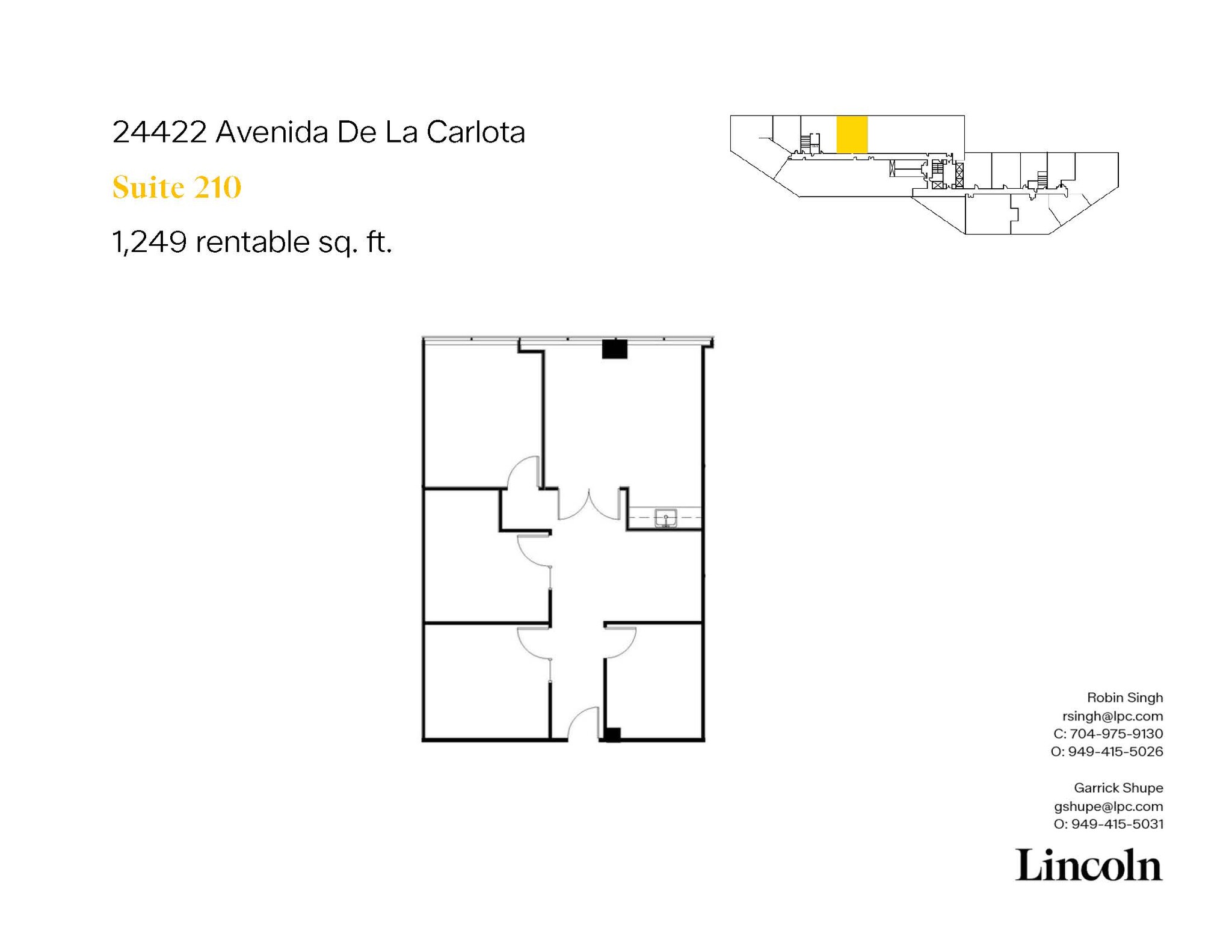 24422 Avenida De La Carlota, Laguna Hills, CA à louer Plan d’étage– Image 1 sur 11