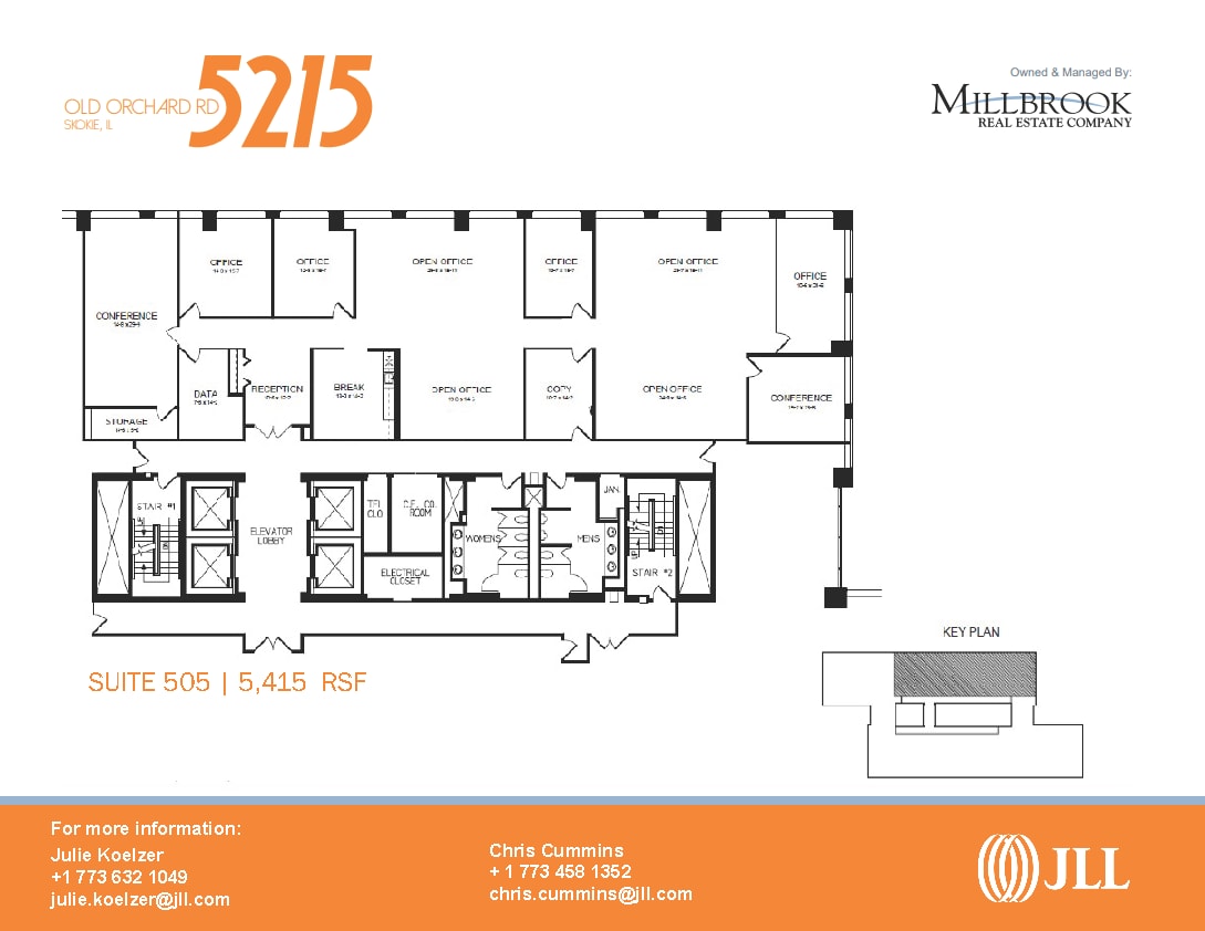 5215 Old Orchard Rd, Skokie, IL à louer Plan d’étage– Image 1 sur 2