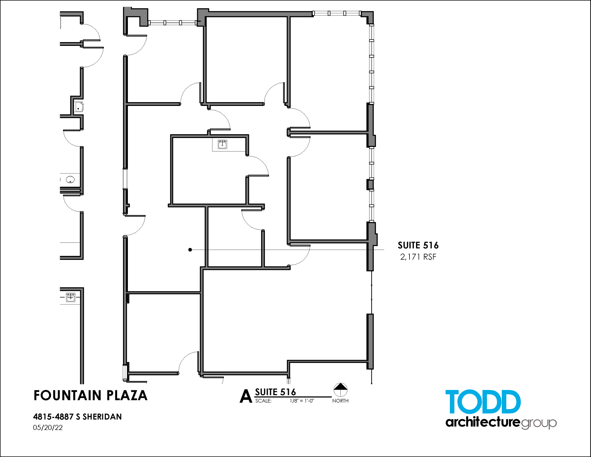 4815-4821 S Sheridan Rd, Tulsa, OK à louer Plan d’étage– Image 1 sur 2