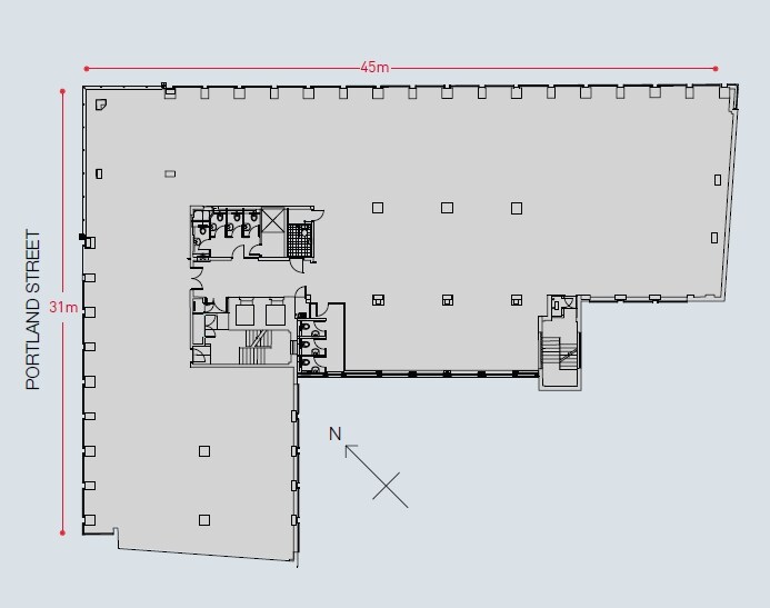 1 Portland St, Manchester à louer - Plan d’étage type – Image 1 sur 1