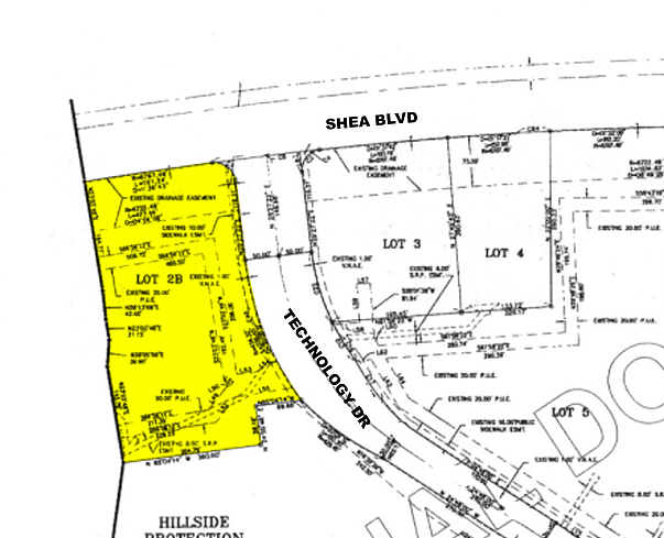 16749 E Shea Blvd, Fountain Hills, AZ à louer - Plan cadastral – Image 2 sur 5