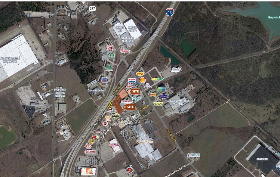 316 Factory Outlet Dr, Corsicana, TX à louer - Aérien – Image 2 sur 2