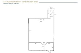 1310-1430 Harbor Bay Pky, Alameda, CA à louer Plan d’étage– Image 1 sur 1