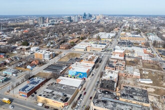 3104-3116 Troost Ave, Kansas City, MO - VUE AÉRIENNE  vue de carte