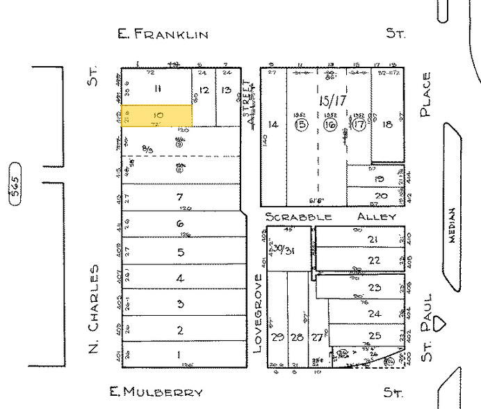 419 N Charles St, Baltimore, MD à louer - Plan cadastral – Image 2 sur 20