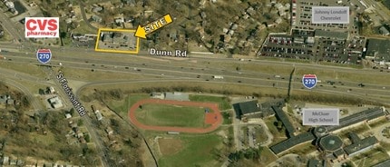 1247-1257 Dunn Rd, Florissant, MO - VUE AÉRIENNE  vue de carte