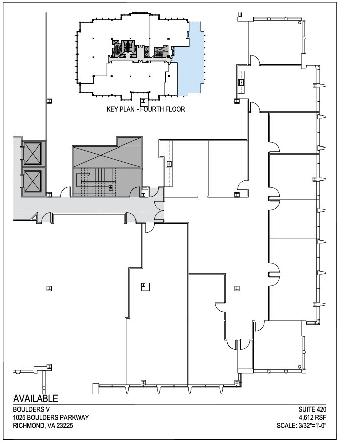 7501 Boulder View Dr, North Chesterfield, VA à louer Plan d’étage– Image 1 sur 1