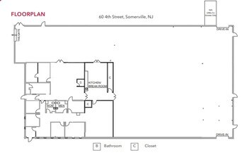 60 E 4th St, Somerville, NJ à louer Plan d’étage– Image 1 sur 1