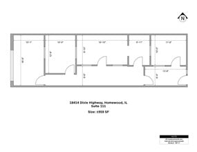 18141 Dixie Hwy, Homewood, IL à louer Plan d’étage– Image 1 sur 1