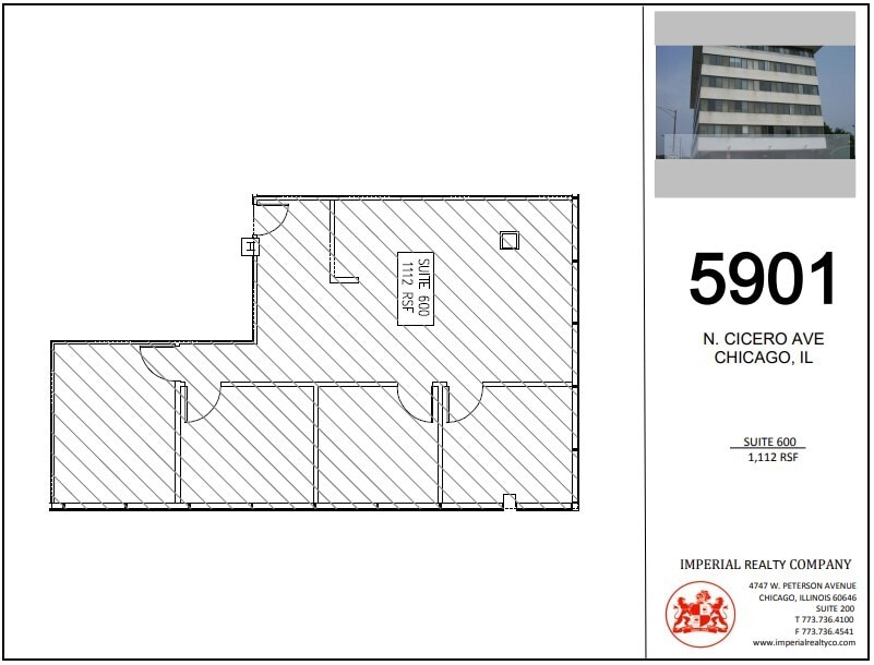 5901 N Cicero Ave, Chicago, IL à louer Plan d’étage– Image 1 sur 5