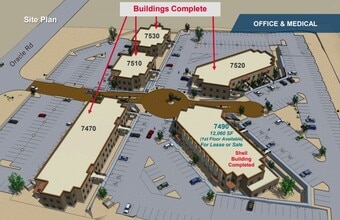 7490 N Oracle Rd, Tucson, AZ à louer Plan de site– Image 2 sur 2