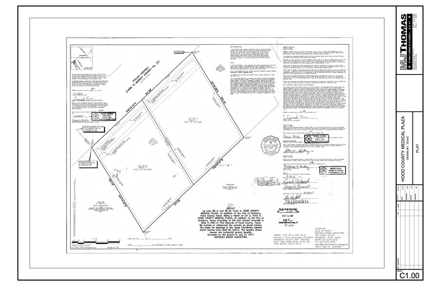 1307 Paluxy Rd, Granbury, TX à vendre - Plan cadastral – Image 3 sur 3