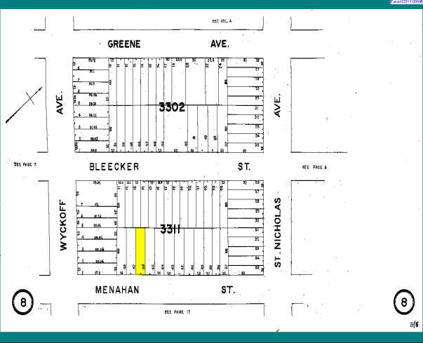 371 Menahan St, Brooklyn, NY à vendre - Plan cadastral – Image 2 sur 3