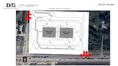982 Jonesboro Rd, Mcdonough, GA à louer Plan de site– Image 1 sur 4