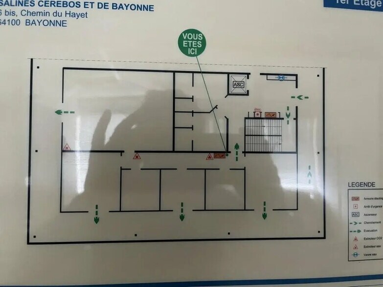 Bureau dans Bayonne à louer - Plan d’étage – Image 2 sur 2