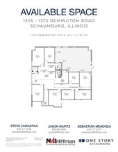 1305 Remington Rd, Schaumburg, IL à louer Plan d’étage– Image 1 sur 2