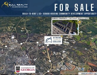 Plus de détails pour 280 Harve Mathis Rd., Athens, GA - Terrain à vendre