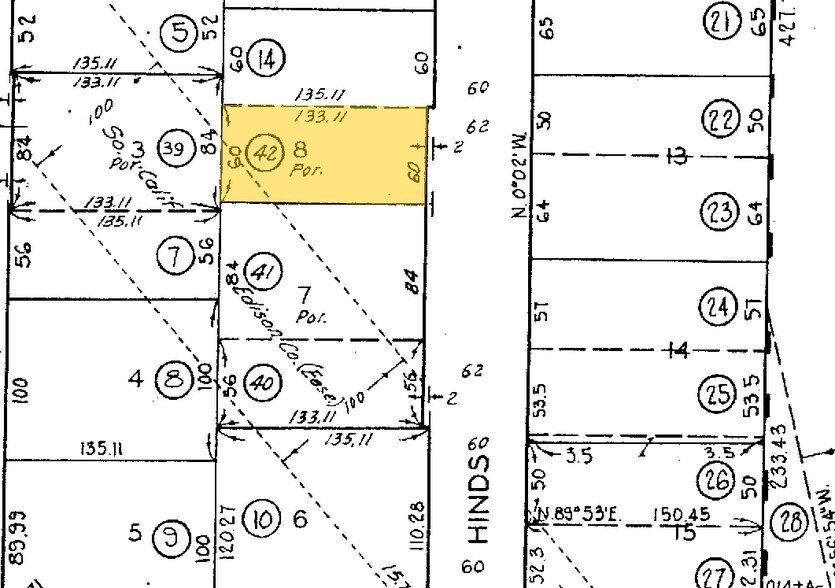 7331 Hinds Ave, North Hollywood, CA à vendre - Plan cadastral – Image 3 sur 7