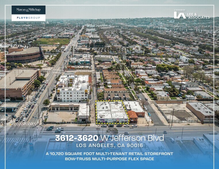 3612-3620 W Jefferson Blvd, Los Angeles, CA à vendre - Aérien – Image 1 sur 14