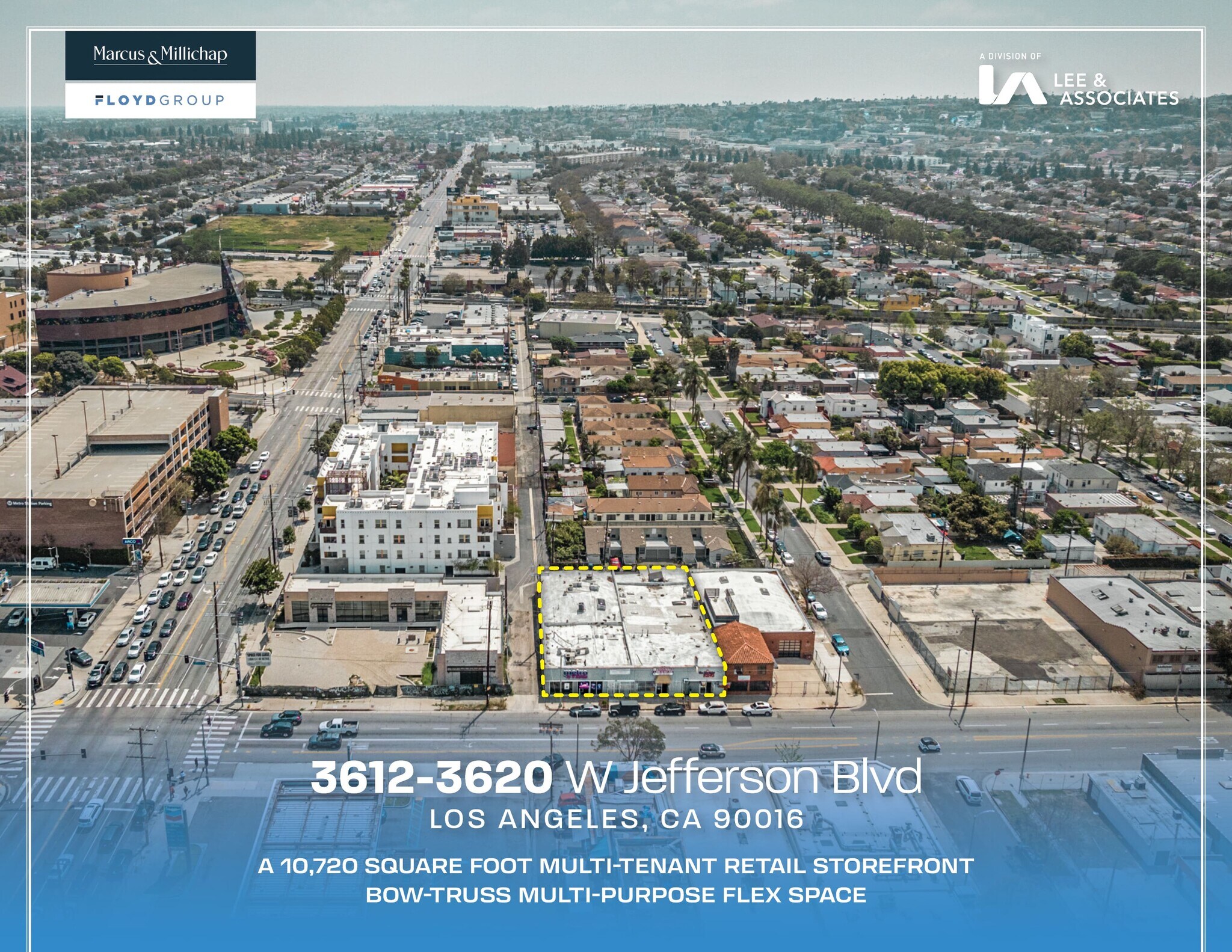 3612-3620 W Jefferson Blvd, Los Angeles, CA à vendre Aérien– Image 1 sur 15