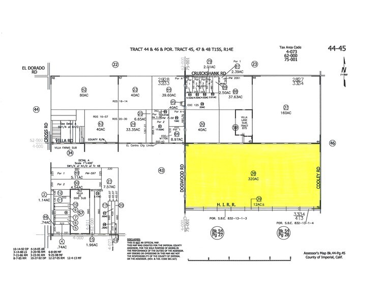 2100 Dogwood Rd, El Centro, CA à vendre - Plan cadastral – Image 3 sur 6